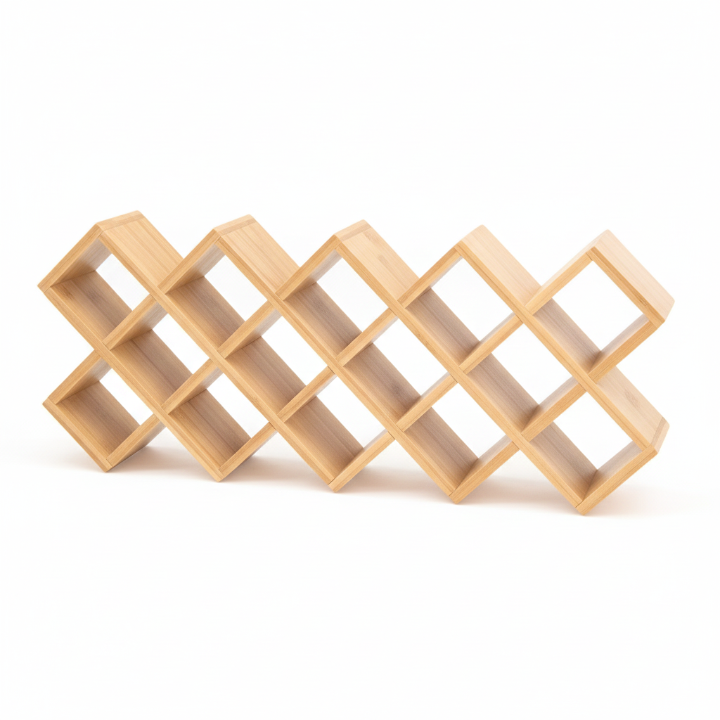 18 Jar Criss Cross Spice Rack with Black Caps